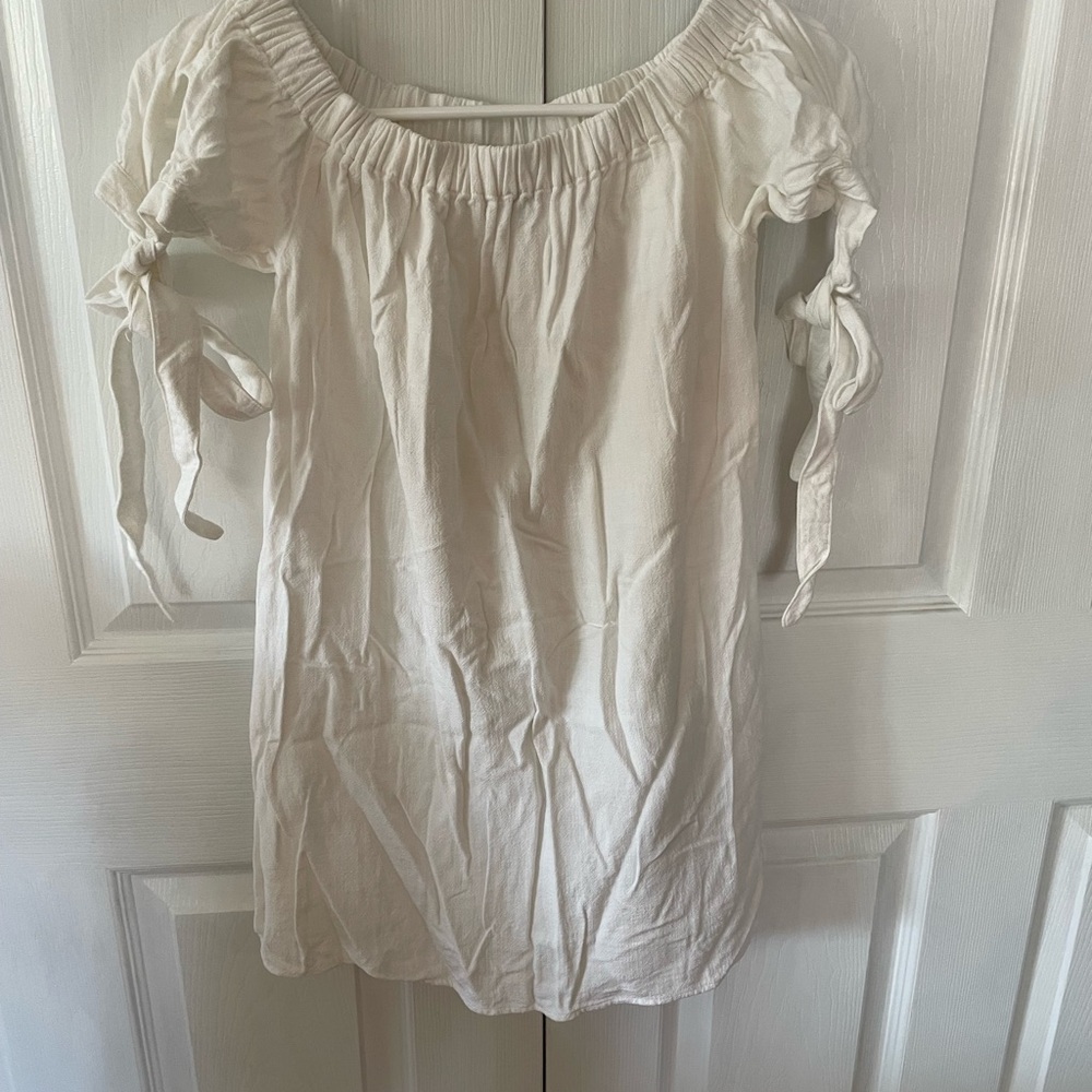 Lulu's white Off-Shoulder Mini Dress